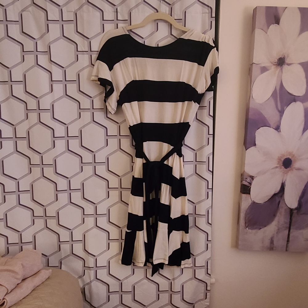 LOFT striped jersey dress size 8P